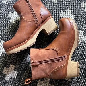 Caramel Clog Boots